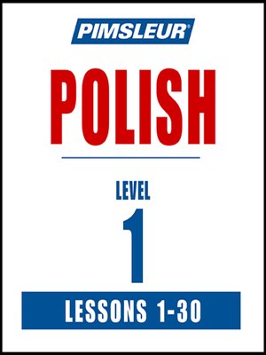 cover image of Pimsleur Polish Level 1